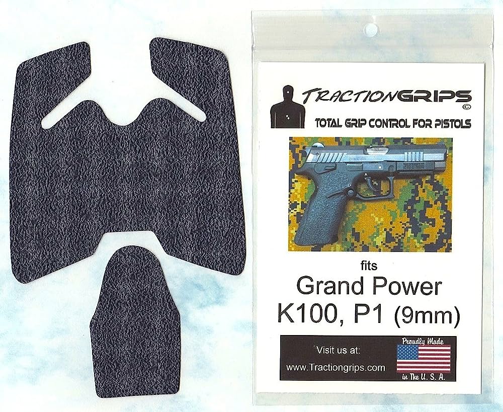 Traction Grips for Grand Power Mk.12 frame